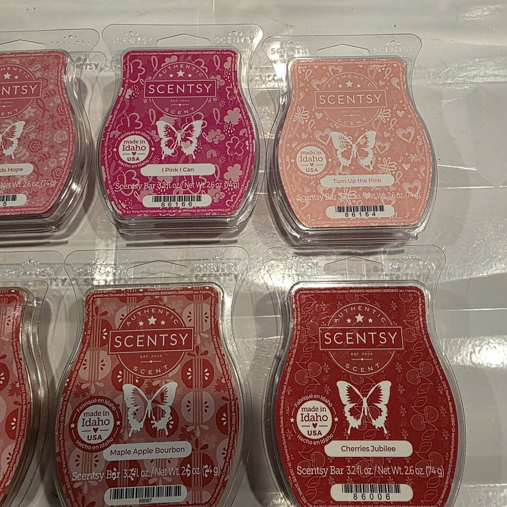 Lot Of 8 - SCENTSY Wax Bar Melts Mix Lot New FALL & Pink Scents - Picture 2 of 4